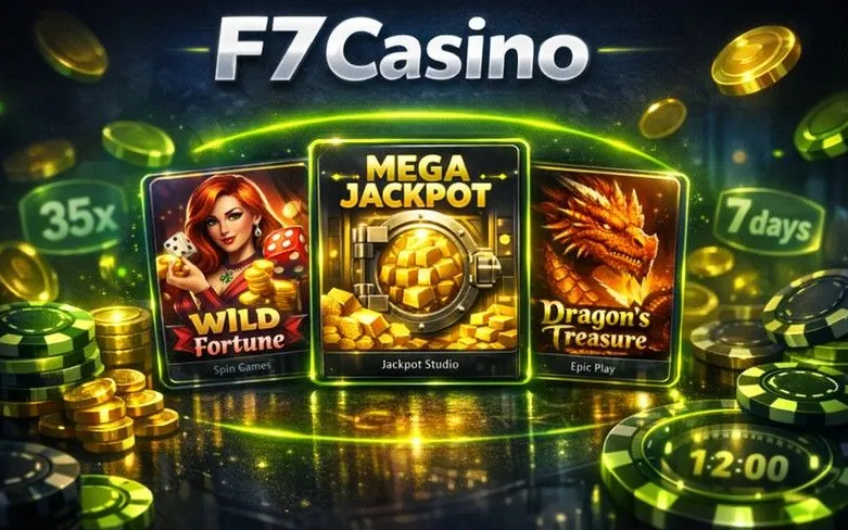 F7 Casino login page banner